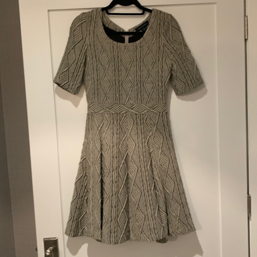 Pink Tartan extra small fit n flare knit dress